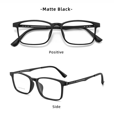 Óculos de leitura CLLOIO UltraLight de alta qualidade em titânio puro, anti-raios azuis, para miopia e hipermetropia, óculos de grau