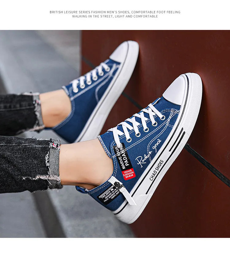 Sapatos casuais masculinos de lona, tênis masculinos respiráveis, calçados esportivos masculinos, sapato de tecido preto, tendência, letra, sapato masculino, tênis de cano baixo