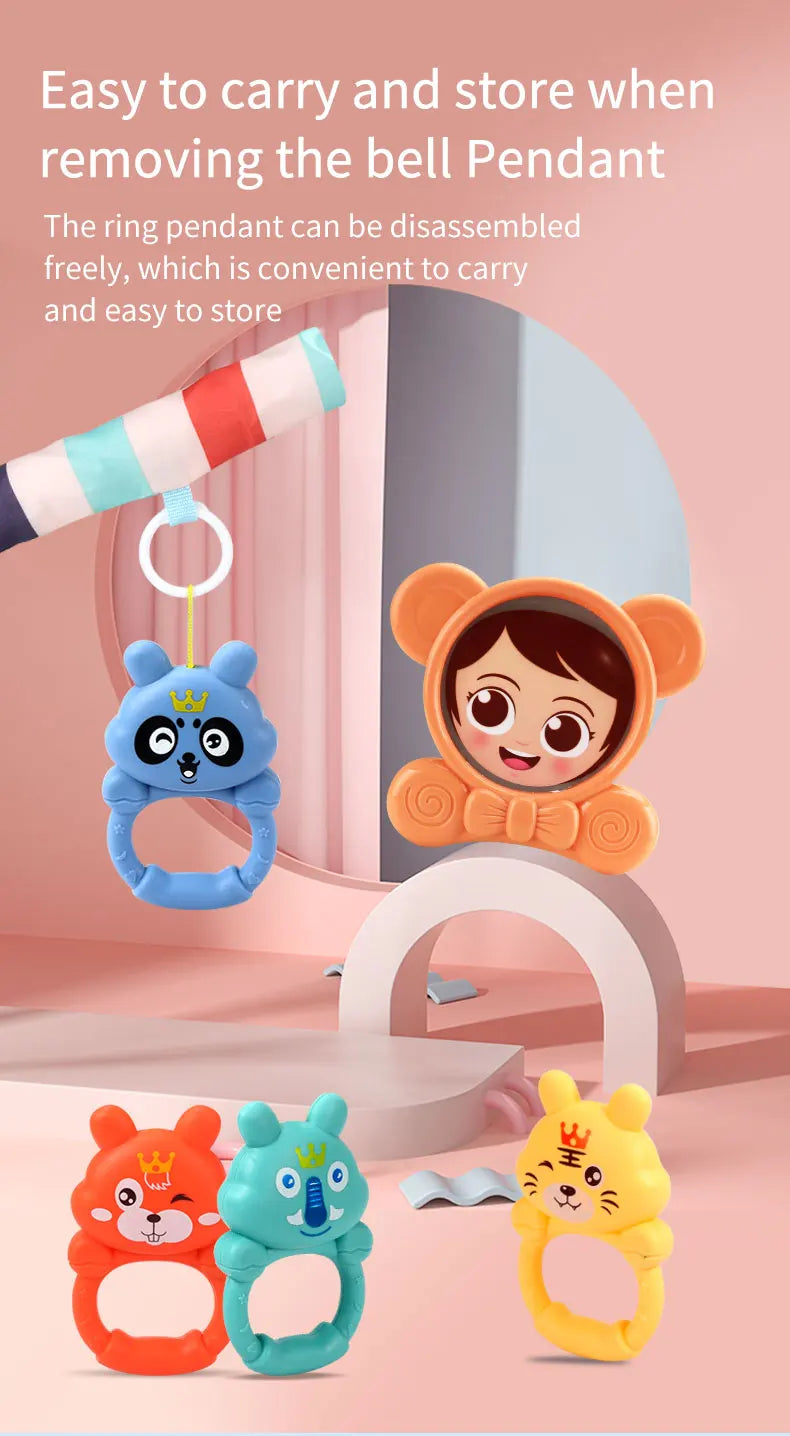 Tapete de atividades para bebês, brinquedo de ginástica com suporte musical, estrutura de fitness multifuncional para crianças, tapete educacional para engatinhar, presente para crianças