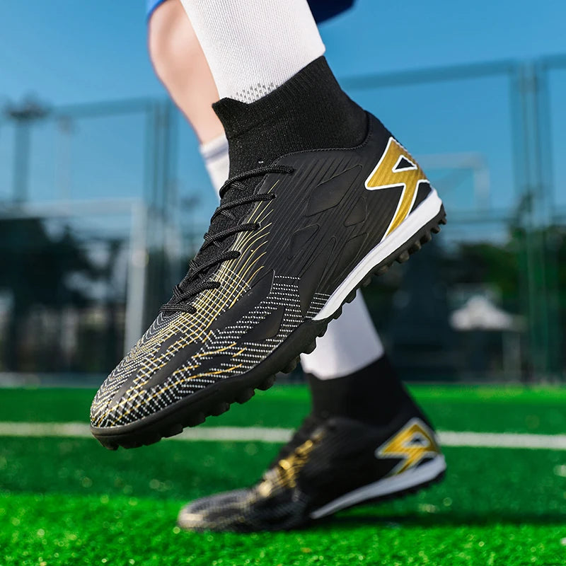 Chuteira de futebol original masculina Society, leve, TF/FG, para quadra de futsal, 2025, nova chuteira de futebol de cinco jogadores para adolescentes