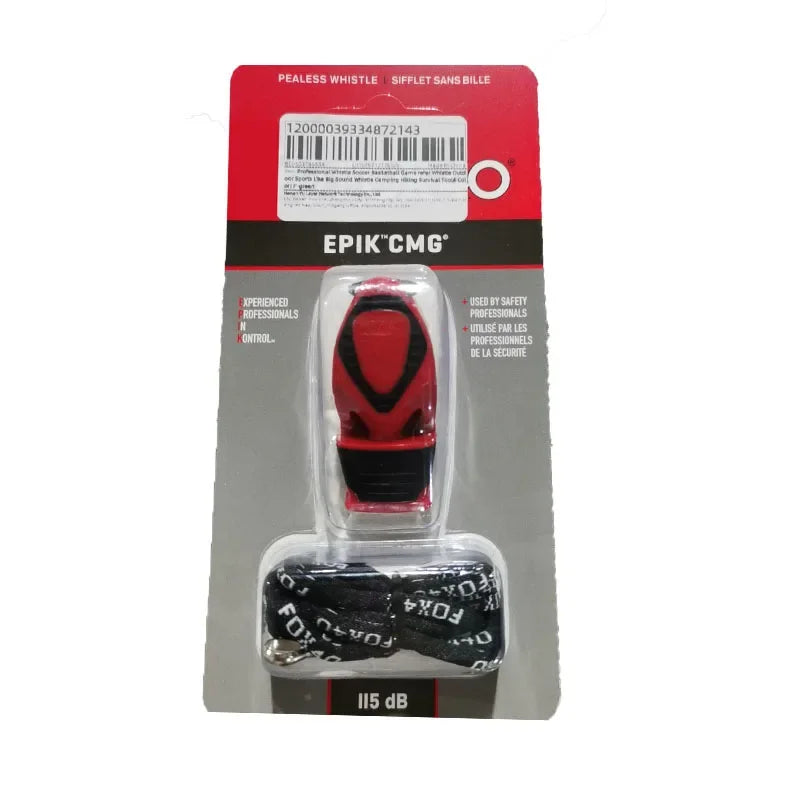 Apito profissional de futebol e basquete, apito de árbitro para esportes ao ar livre, como apito de som grande, apito de acampamento e caminhadang Survival Tool