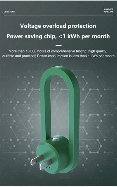 Repelente ultrassônico de mosquitos, luz noturna LED, mata insetos, lâmpada noturna elétrica para ambientes internos e externos, armadilha para moscas, captura de insetos, mata insetos