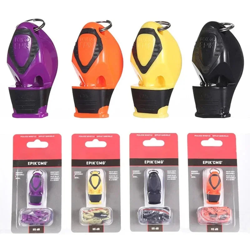 Apito profissional de futebol e basquete, apito de árbitro para esportes ao ar livre, como apito de som grande, apito de acampamento e caminhadang Survival Tool