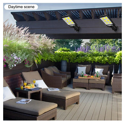 Luminária de parede solar LED para pátio, indução de corpo humano, jardim, terraço, porta de garagem, lâmpada de rua 616