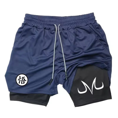 2025 Nova Tendência da Moda Masculina Estampada Shorts Esportivos Academia Casual Exercício Tecido de Secagem Rápida Camada Dupla 2 em 1 Verão