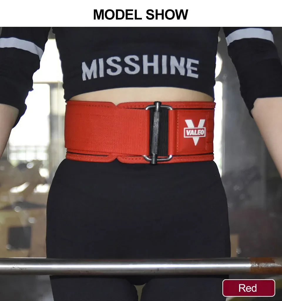 GOBYGO 1 Pç Cinto de Levantamento de Peso Fitness Agachamento Pull-Up Academia Levantamento de Força Suporte Lombar Ajustável Fivela de Metal Treinamento Cruzado