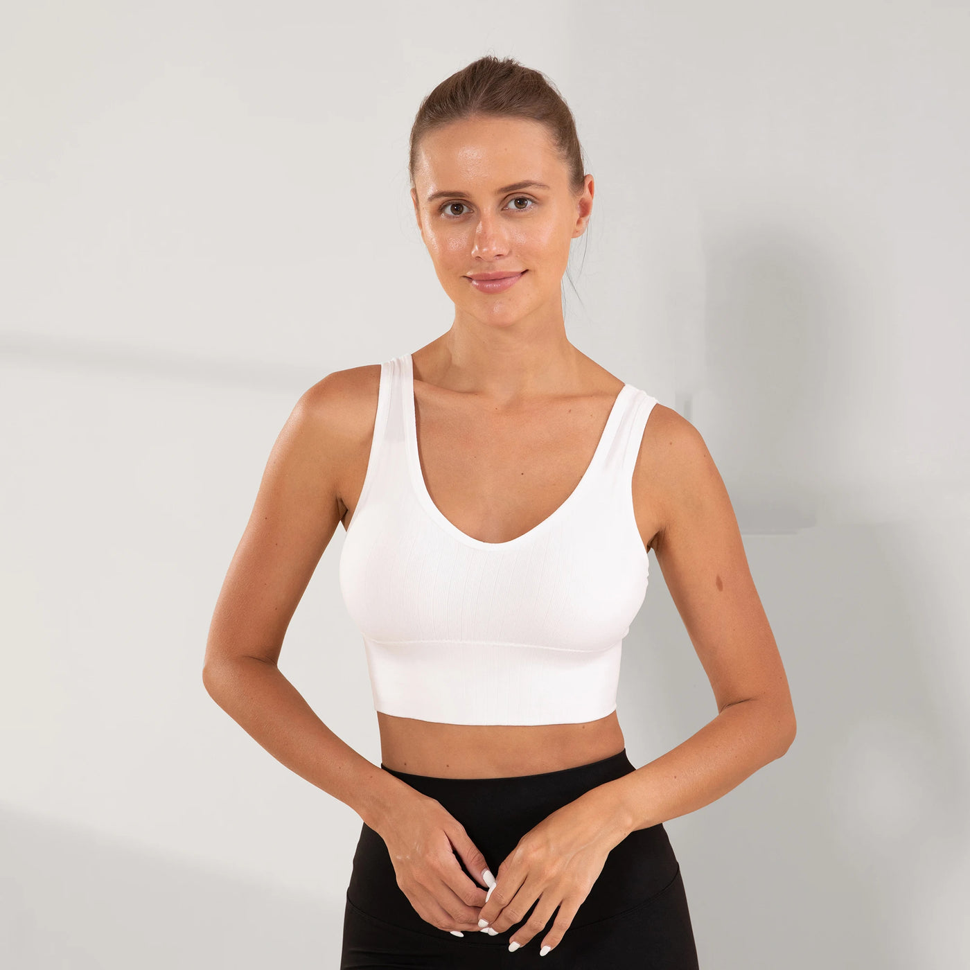 Academia, Roupas de ginástica femininas, Sutiãs esportivos, Sutiãs femininos sem costura, sem bojo, Brasil