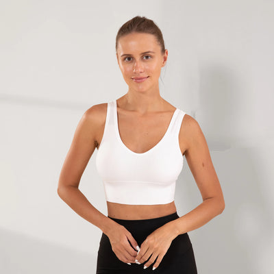 Academia, Roupas de ginástica femininas, Sutiãs esportivos, Sutiãs femininos sem costura, sem bojo, Brasil