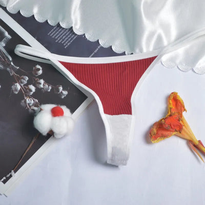 Calcinha feminina de algodão, fio dental sexy, sem costura, invisível, cintura baixa, confortável, cor sólida, fio dental