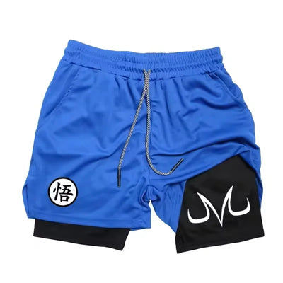 2025 Nova Tendência da Moda Masculina Estampada Shorts Esportivos Academia Casual Exercício Tecido de Secagem Rápida Camada Dupla 2 em 1 Verão