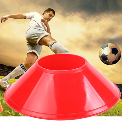 Conjunto de 10 cones para treinamento de futebol, equipamento para crianças, cones de disco profissional, exercícios de agilidade, evitando obstáculos, acessórios de treinamento esportivo