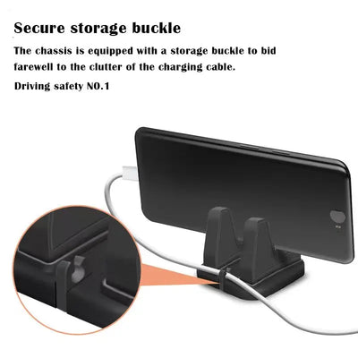 Suporte de celular giratório 360° para carro, suporte antiderrapante para navegação GPS, suporte para carro universal para todos os telefones