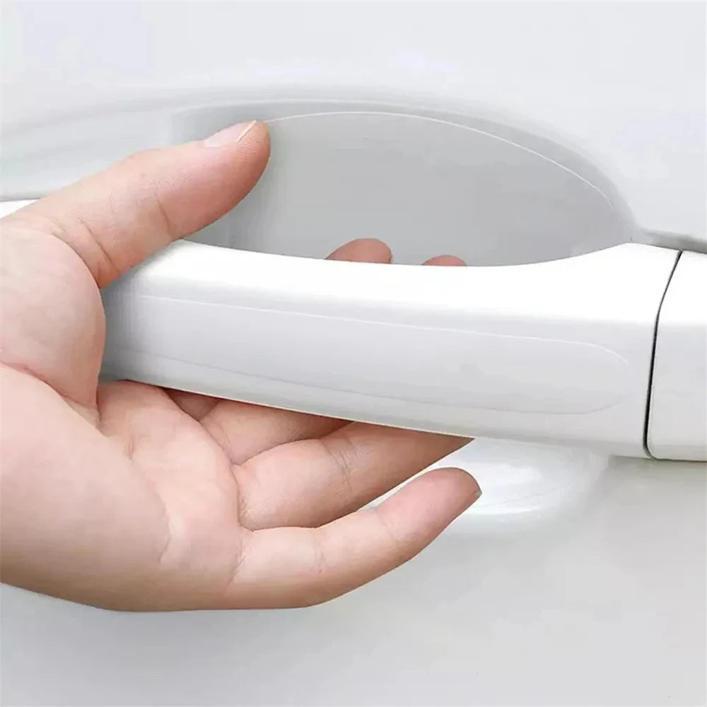 Adesivos protetores anti-riscos para maçanetas de portas de carro universais, película protetora transparente e invisível para pintura de pulso, decalques