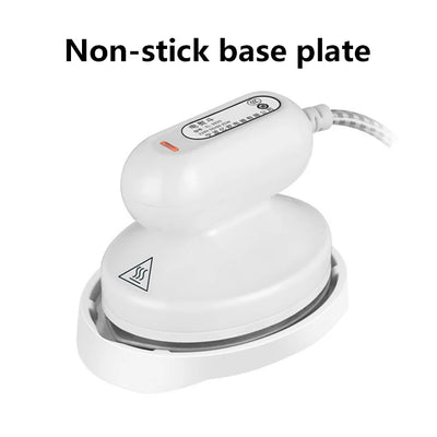 Máquina de passar roupa portátil JIQI, base de cerâmica e titânio, para uso doméstico e viagens