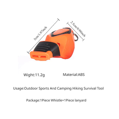 Apito profissional de futebol e basquete, apito de árbitro para esportes ao ar livre, como apito de som grande, apito de acampamento e caminhadang Survival Tool