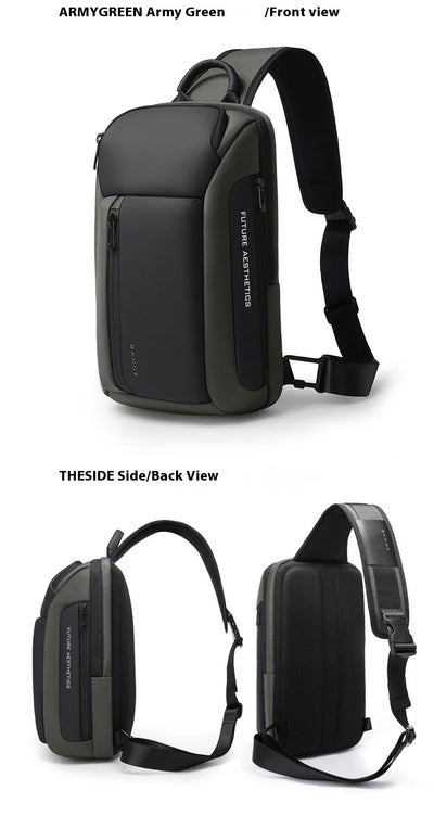 Bange nova bolsa de peito impermeável da moda Oxford bolsa crossbody modelos masculinos bolsa de peito masculina bolsa de ombro de lazer grande capacidade