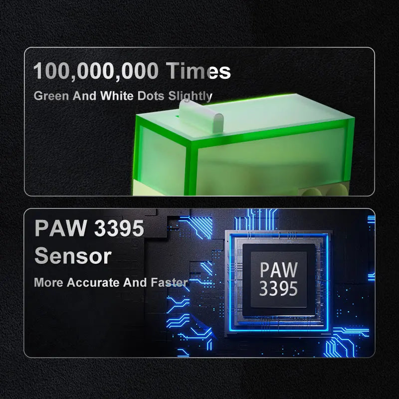 Mouse sem fio com fio leve AJAZZ AJ179 PRO PAW3395 com base de carregamento magnética ergonômico e macro para jogos para PC e laptop