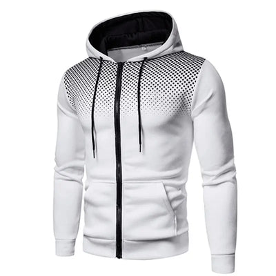 Jaquetas masculinas com zíper 2023, outono inverno, casacos casuais de lã, jaqueta bomber, gola cachecol, moda, com capuz, vestuário masculino slim fit, com capuz
