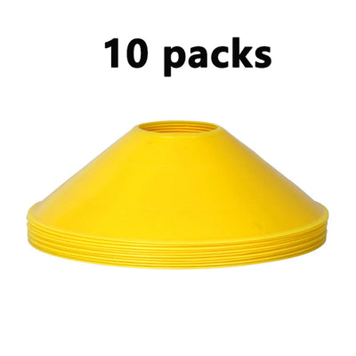 Conjunto de 10 cones para treinamento de futebol, equipamento para crianças, cones de disco profissional, exercícios de agilidade, evitando obstáculos, acessórios de treinamento esportivo