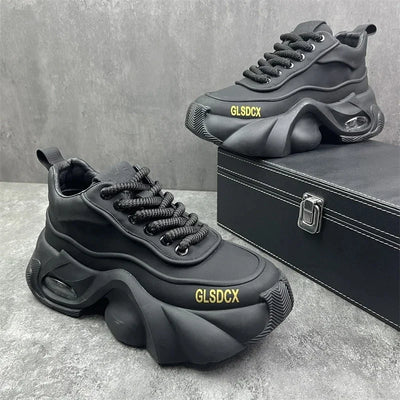 Sapatos masculinos estilo designer outono inverno tênis masculinos confortáveis plataforma grossa calçados casuais da moda tênis esportivos