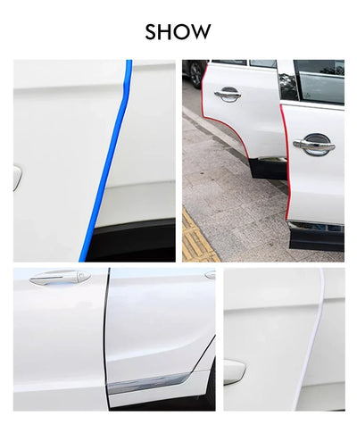 Fita de vedação para porta de carro 5M, fita protetora transparente de PVC contra arranhões, adesivos anticolisão, acessórios antirriscos para porta de carro