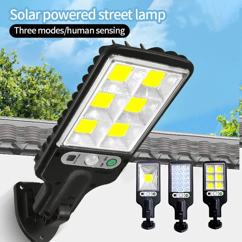 Luminária de parede solar LED para pátio, indução de corpo humano, jardim, terraço, porta de garagem, lâmpada de rua 616