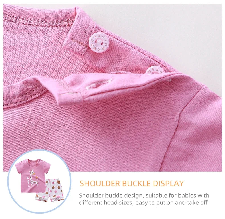 Conjuntos infantis, roupas para mães e crianças, meninos e meninas, camiseta e shorts, 2 peças, verão, algodão, manga curta, roupas para bebês e crianças, terno para crianças pequenas