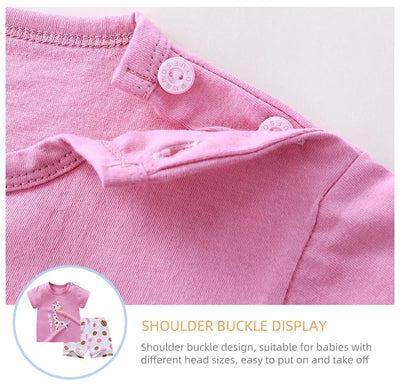 Conjuntos infantis, roupas para mães e crianças, meninos e meninas, camiseta e shorts, 2 peças, verão, algodão, manga curta, roupas para bebês e crianças, terno para crianças pequenas