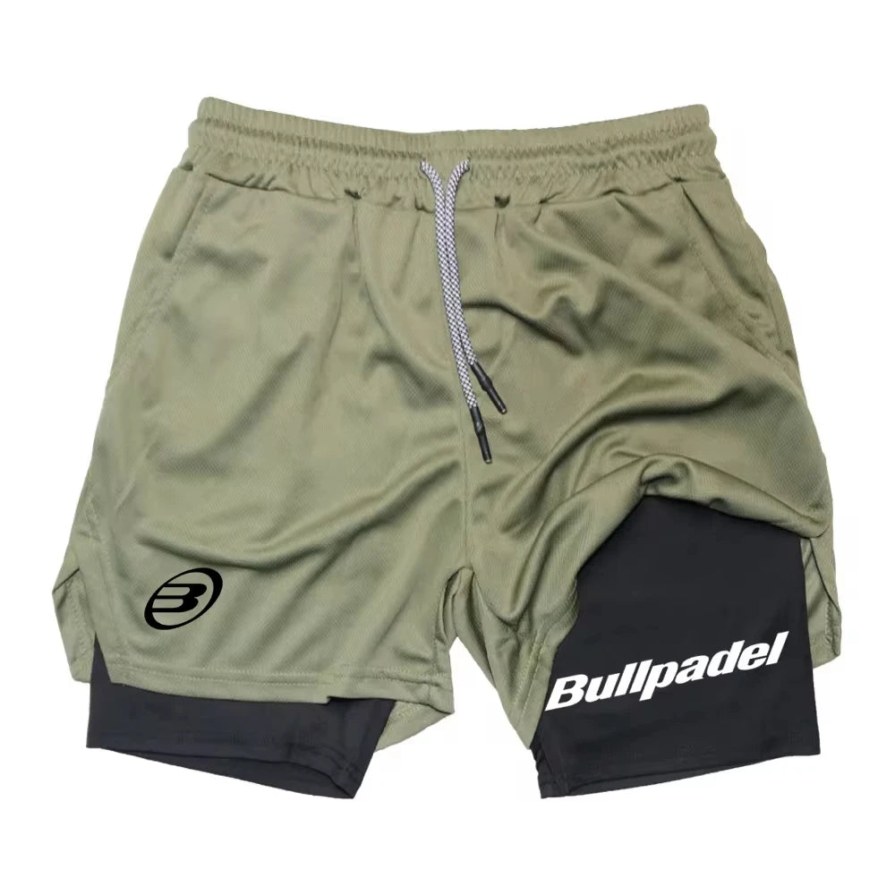 Novos shorts esportivos masculinos de padel, shorts de tênis respiráveis de verão, calças de badminton de secagem rápida, roupas esportivas para corrida ao ar livre
