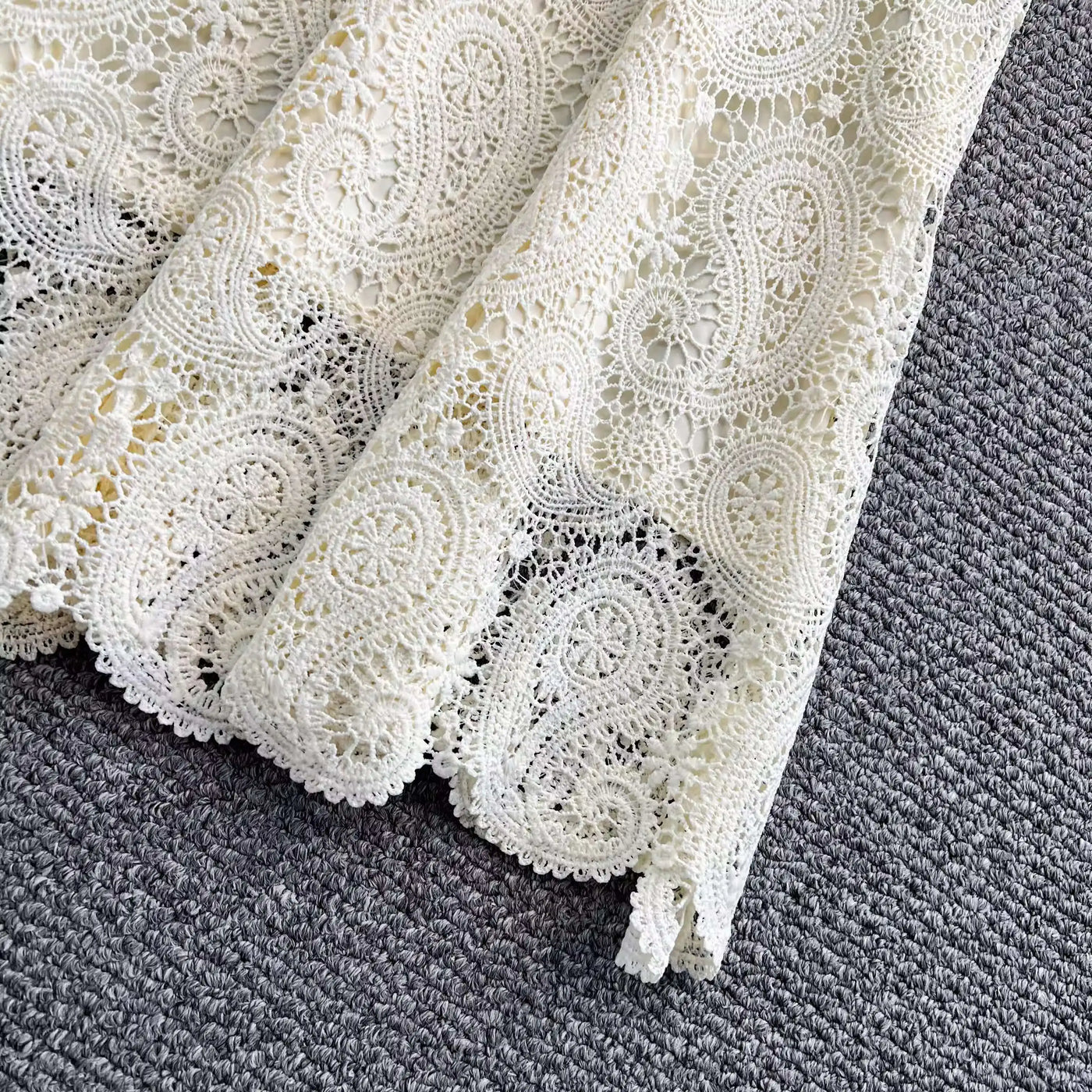 Elegante vestido longo de pérolas, conjunto feminino de 2 peças, manga curta, flor, bordado, camisa de renda, saia midi evasê