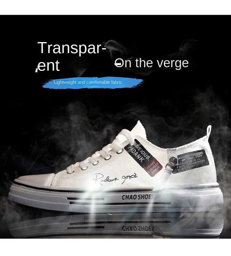 Sapatos casuais masculinos de lona, tênis masculinos respiráveis, calçados esportivos masculinos, sapato de tecido preto, tendência, letra, sapato masculino, tênis de cano baixo